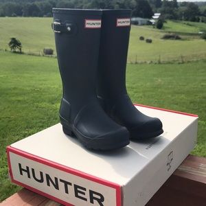 Hunter Original Big Kids Rain Boots: Navy